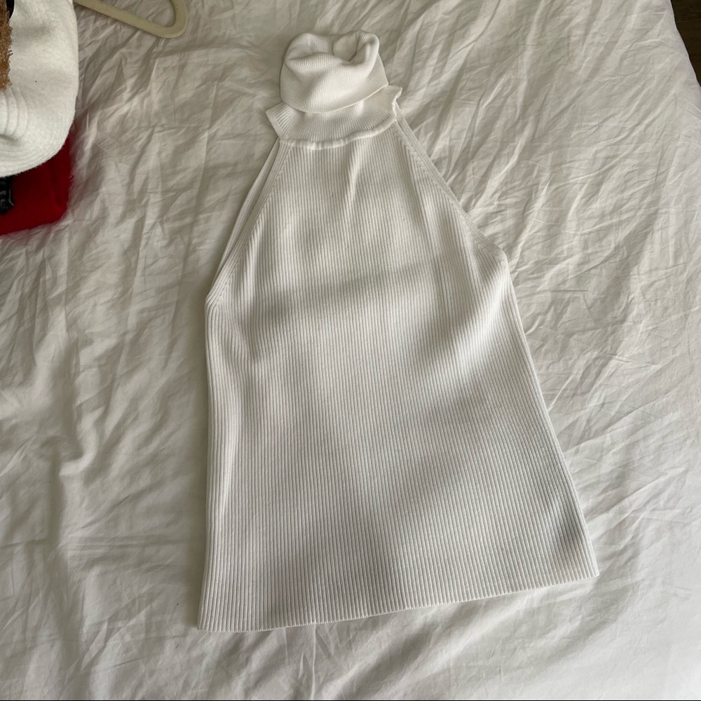 Zara sleeveless high neck tight top